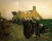 朱利斯 布雷顿 : Evening in the Hamlet of Finistere